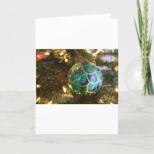 Peacock Christmas Holiday Card