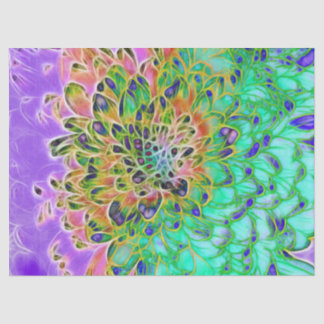 Peacock Chrysanthemum Tissue Paper