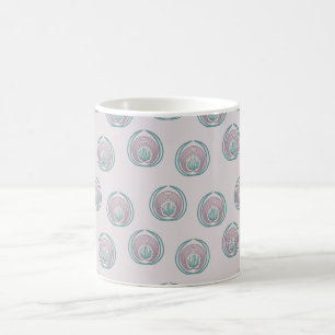 Peacock Circles  Coffee Mug