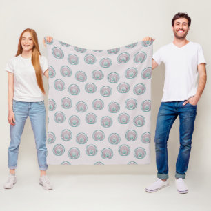 Peacock Circles Fleece Blanket