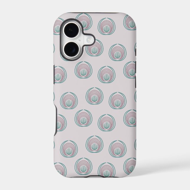 Peacock Circles  Iphone Case (Back)
