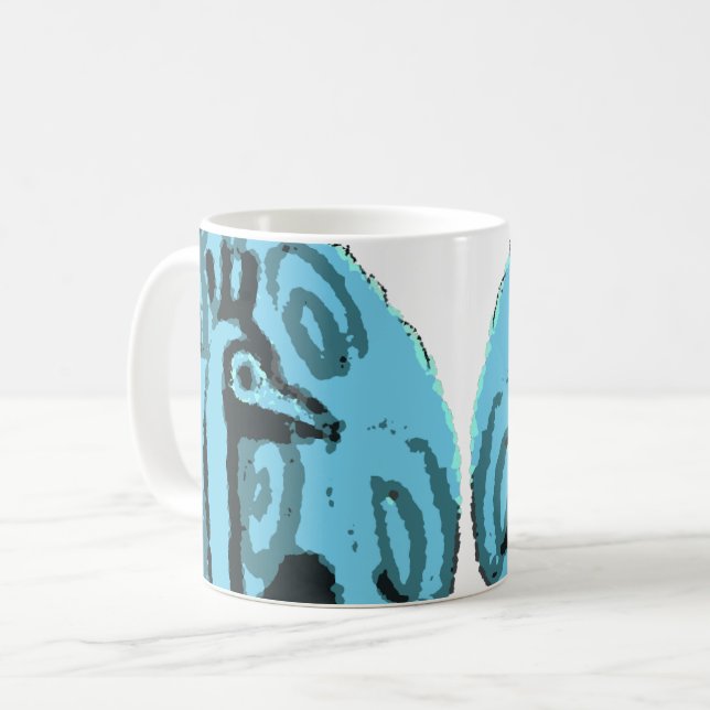 Peacock Coffee Mug (Front Left)