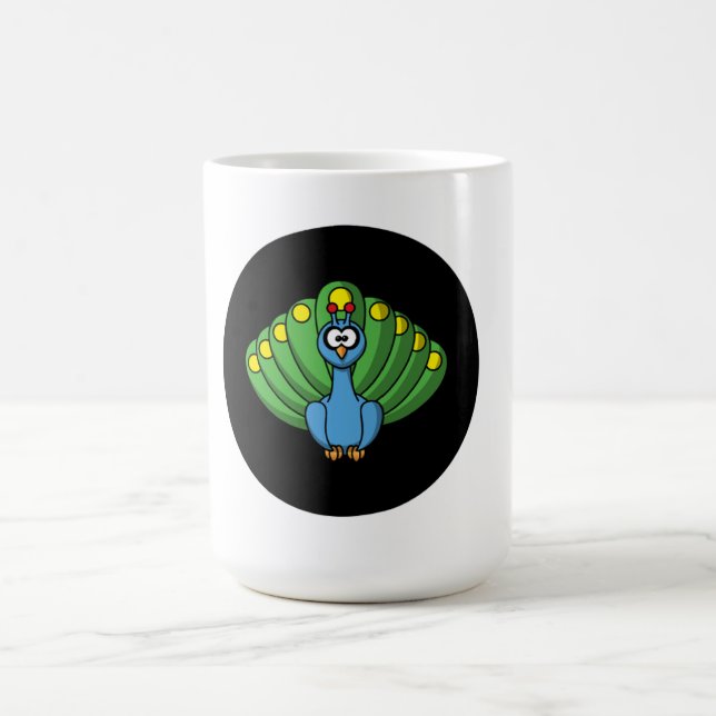 Peacock Coffee Mug (Center)