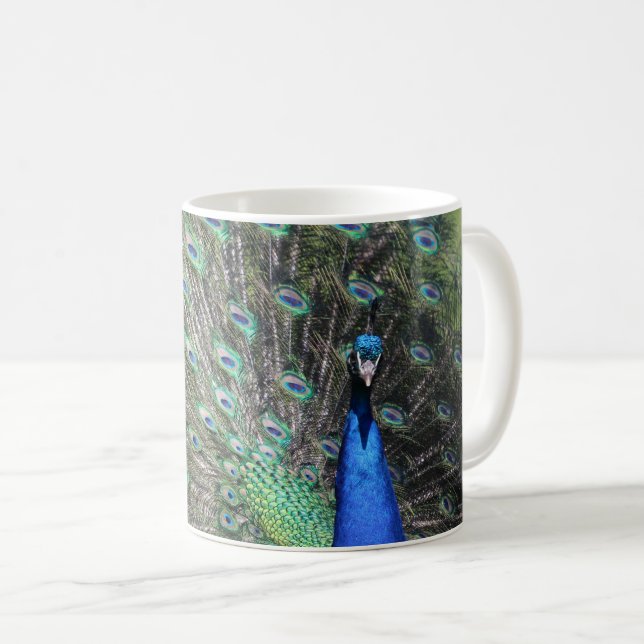 Peacock Coffee Mug (Front Right)