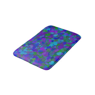 Peacock Color bath mat