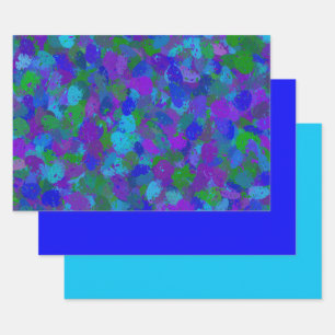 Peacock Color Wrapping Paper Sheets