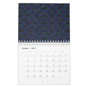 Peacock Colors Calendar