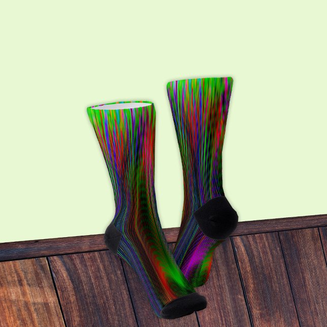 Peacock Colors Crazy Socks (Creator Uploaded)