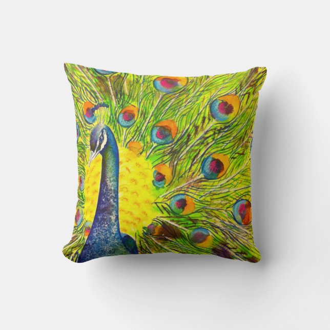 Peacock Cushion (Front)