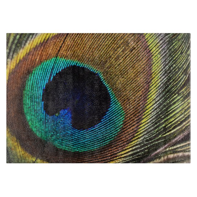 Peacock Cutting Board (Front)