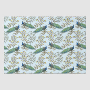 Peacock Damask Pattern Tissue Paper