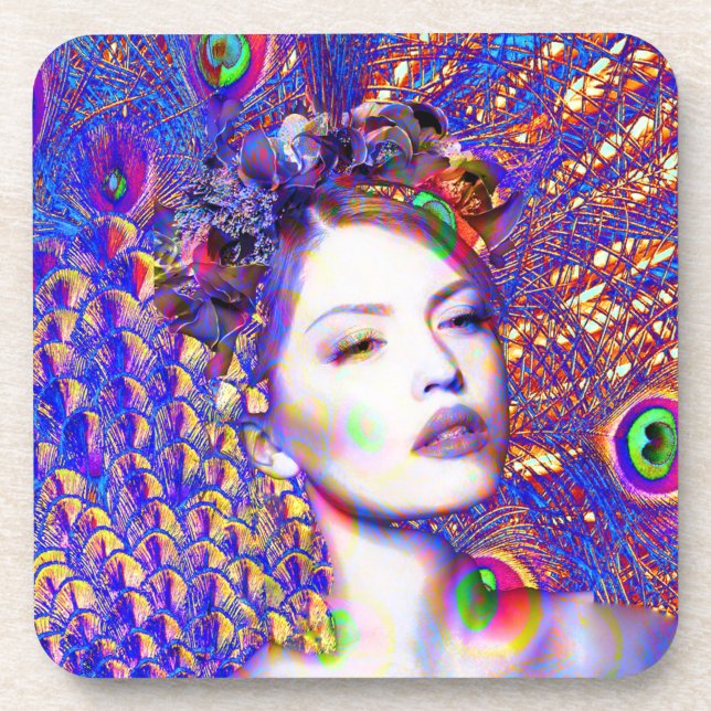 Peacock Dance Coaster (Front)