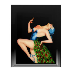 Peacock Dancer by Earle Kulp Bergey Acrylic Print