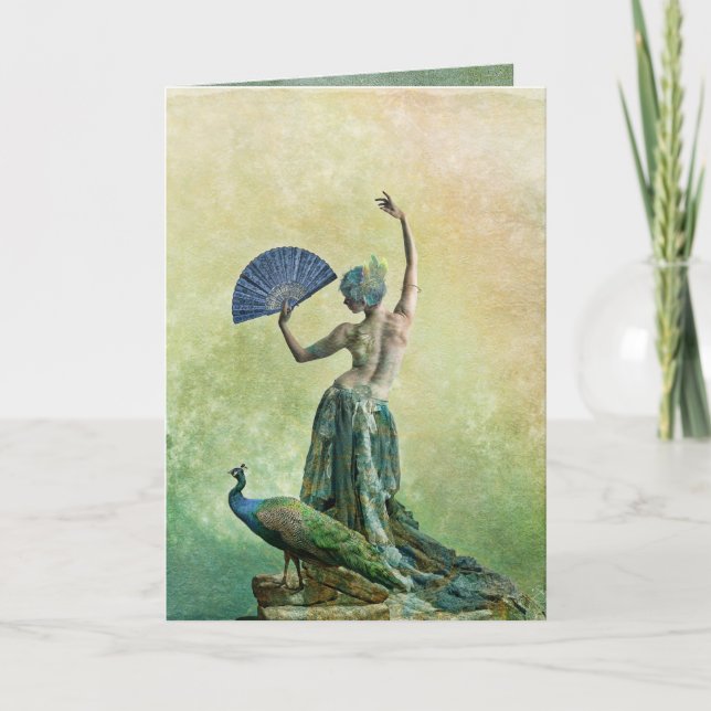 Peacock Dancer Card (Front)