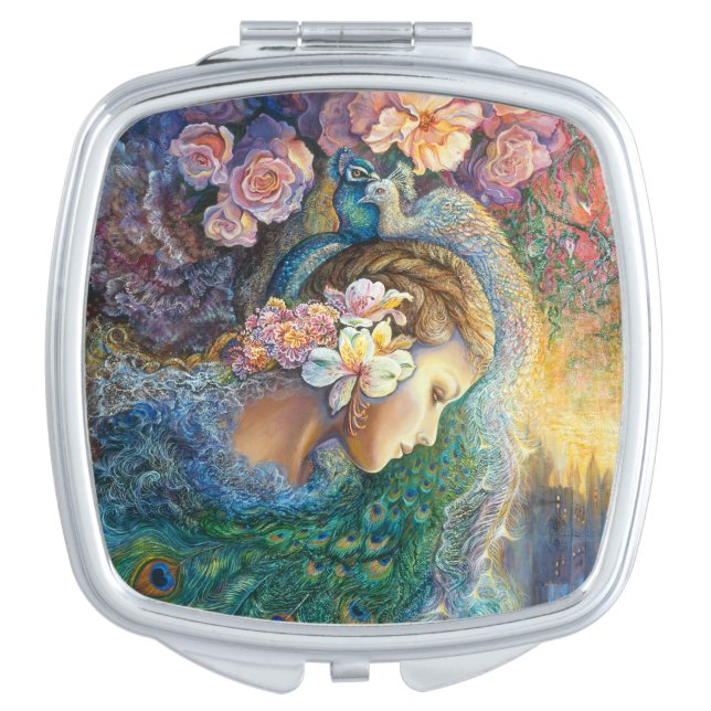 Peacock Daze compact mirror (Front)