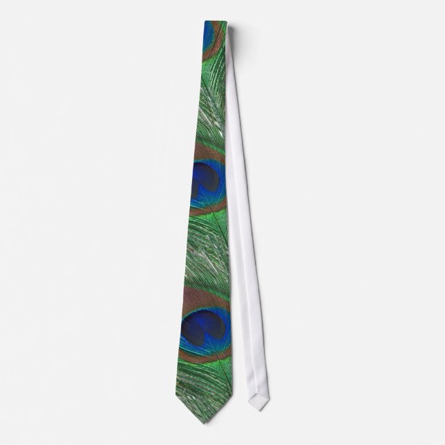 Peacock Design Neck Tie (Front)