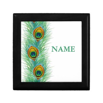 Peacock Design Personalized Gifts Gift Box by PersonalCustom at Zazzle