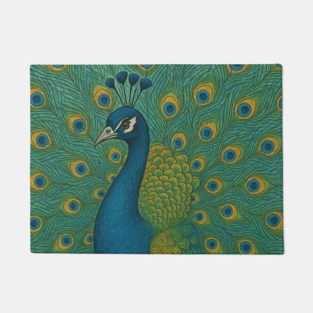 Peacock                                            doormat (Front)