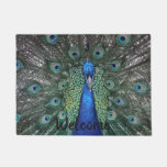 Peacock Doormat at Zazzle