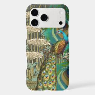 Peacock Dragonflies and Lilypads iPhone 17 Pro Max Case