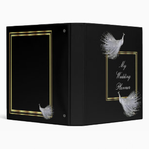 Peacock Elegance Wedding Planner Binder