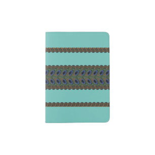 Peacock Eyes Passport Holder