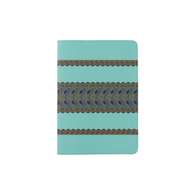 Peacock Eyes Passport Holder (Front)