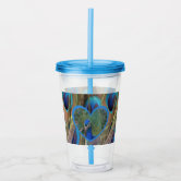 Displaying Peacock Painting Acrylic Tumbler | Zazzle