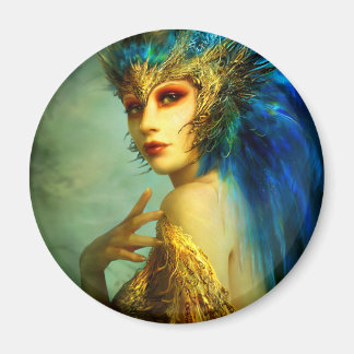 Peacock Fairy Magnet