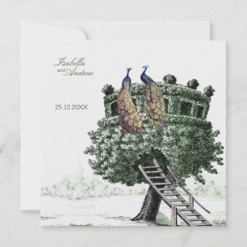 Peacock Fantasy _ wedding Invitation