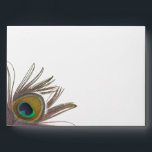 Peacock Feather A7 Envelope<br><div class="desc">Peacock feather featured on front corner and wraps around the back to show some wisps.</div>