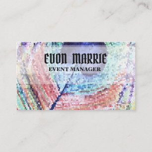 Peacock feather Abstract Art Busines Card