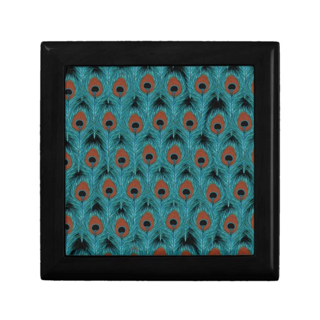 Peacock Feather Art Peacocks Feathers Artwork      Gift Box (Front)