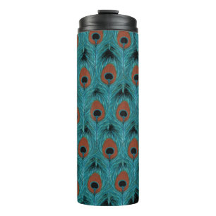 Peacock Feather Art Peacocks Feathers Artwork      Thermal Tumbler