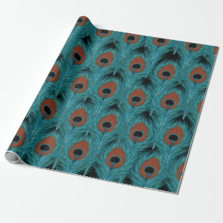 Peacock Feather Art Peacocks Feathers Artwork Wrapping Paper