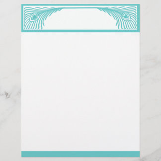 Peacock Feather Border Customizable