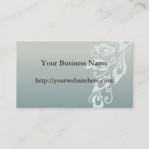 Peacock Feather Business Card