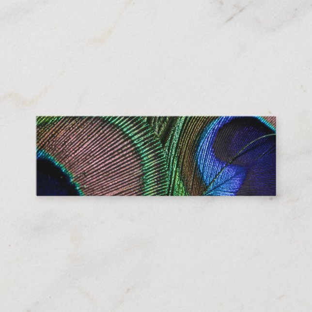 Peacock Feather Business Card (Front)