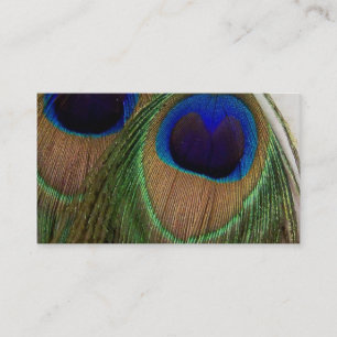 Peacock Feather Business Cards