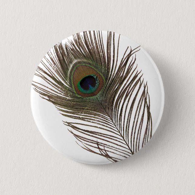 Peacock feather button (Front)