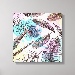 Peacock Feather Canvas Print