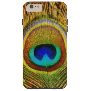 Peacock Feather Tough Iphone 6 Plus Case by EveyArtStore at Zazzle
