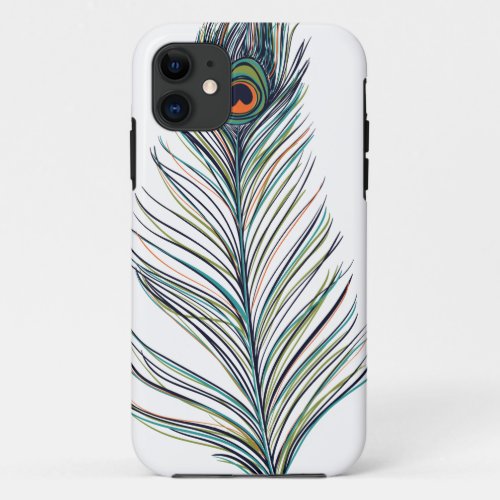 Peacock Feather iPhone 11 Case