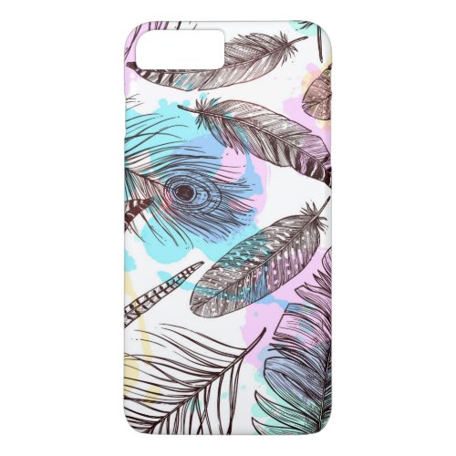 Peacock Feather iPhone 8 Plus7 Plus Case