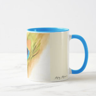 'Peacock Feather' custom Mug lk