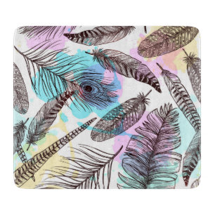 Peacock Feather Cutting Board