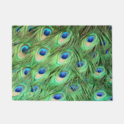 Peacock Feather Doormat