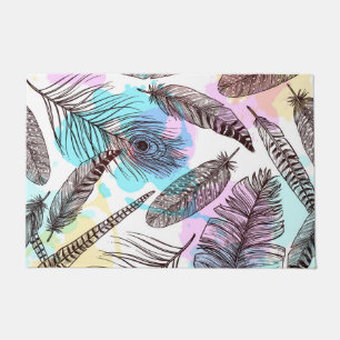 Peacock Feather Doormat