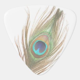 Peacock Feather Double Sided Guitar Pick