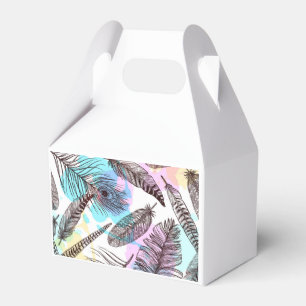 Peacock Feather Favor Boxes